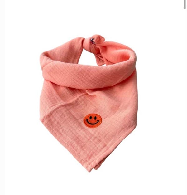 Bandana sjaaltje smiley - peach