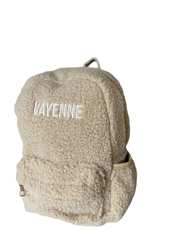 Rugzak teddy beige