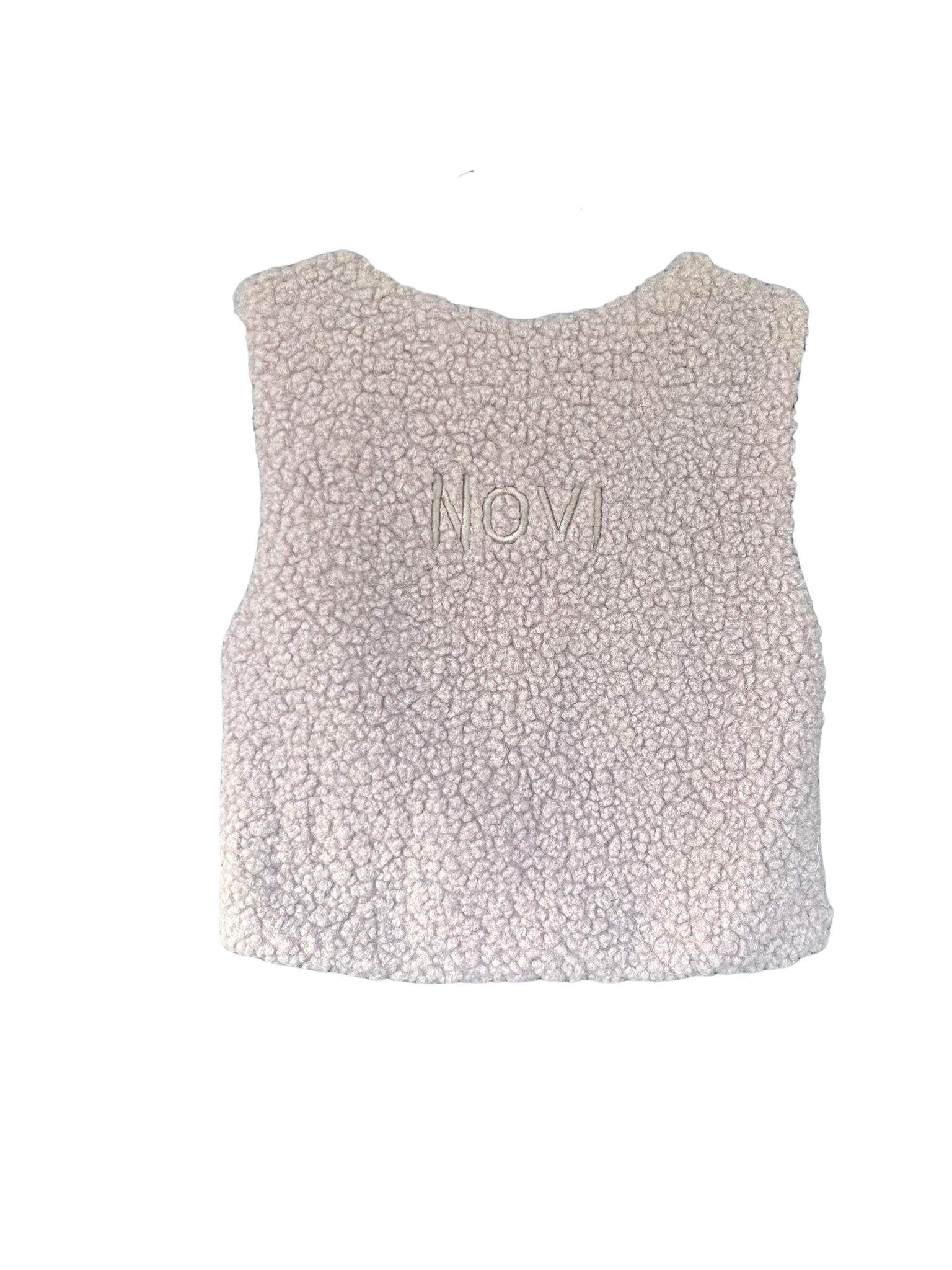 Teddy gilet beige