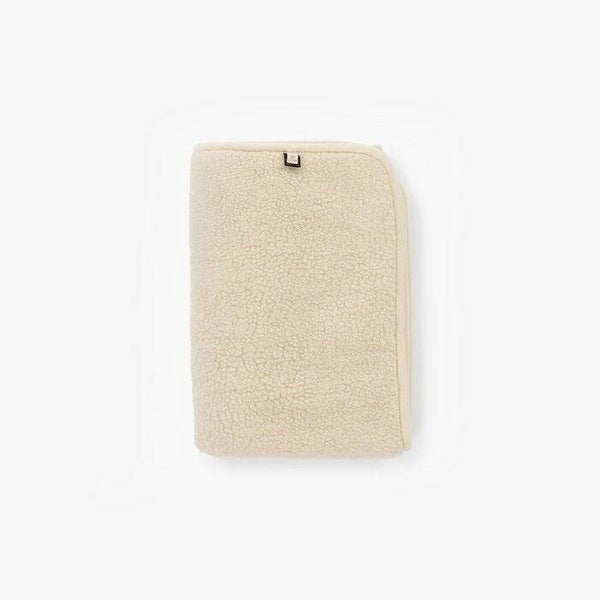 Merinowol - deken tumbled naturel