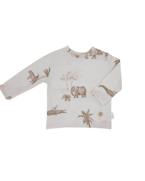 Shirt jungle met lange mouwen