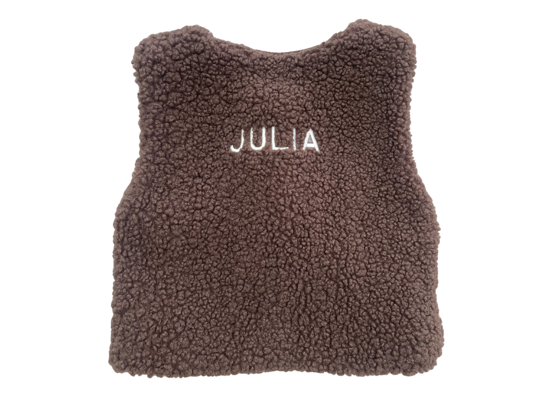 Teddy gilet choco