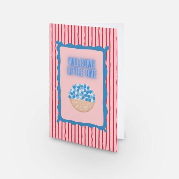 Geboortewenskaart - Beschuit met muisjes