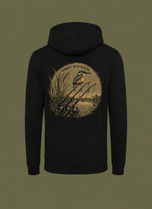 Stay Calm Hoodie - black
