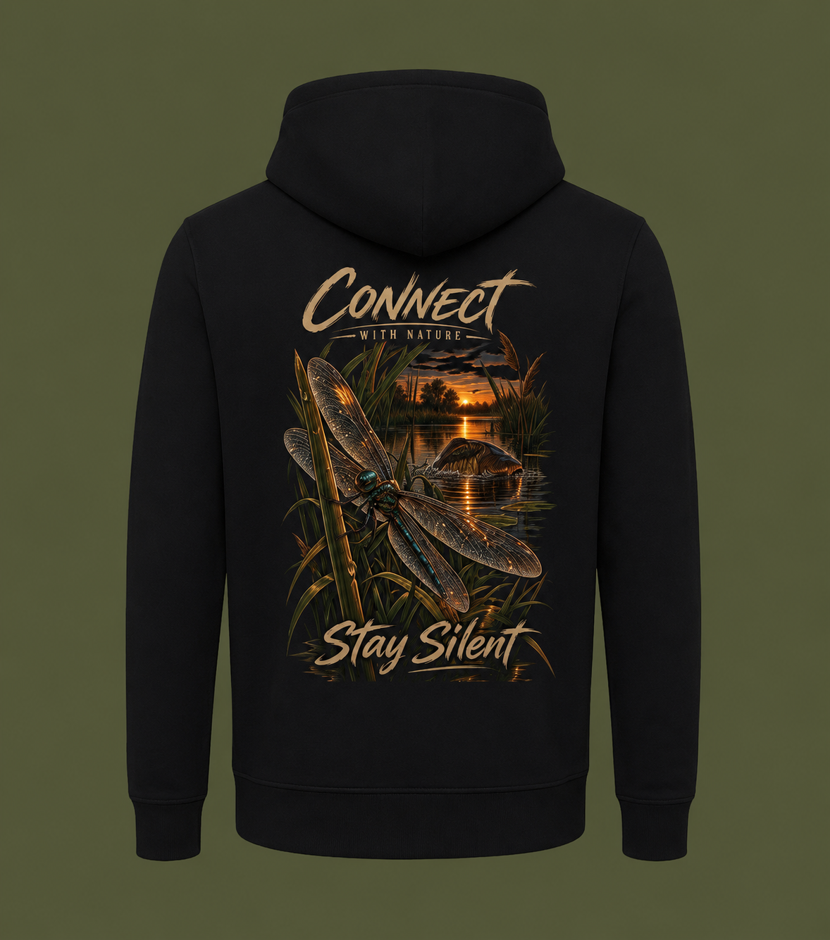 Stay Silent Hoodie - black