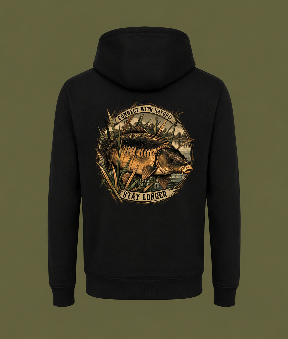 Stay Longer Hoodie - black