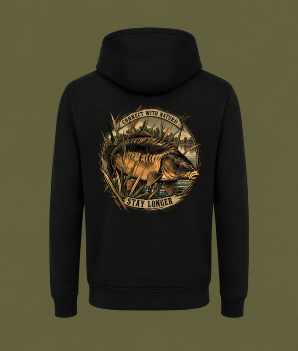 Stay Longer Hoodie - black