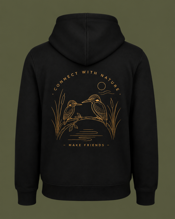 Make Friends Hoodie - black