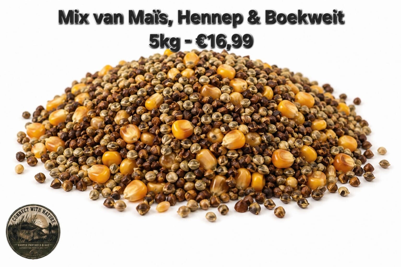 Maïs Hennep en Boekweit mix 5 kg