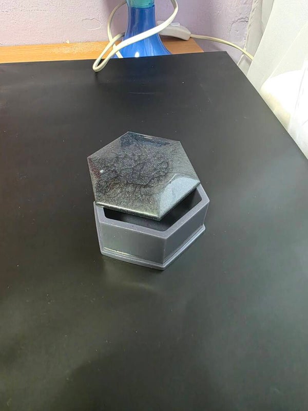 Joyero Hexagonal Elegance Joyero Black Shine