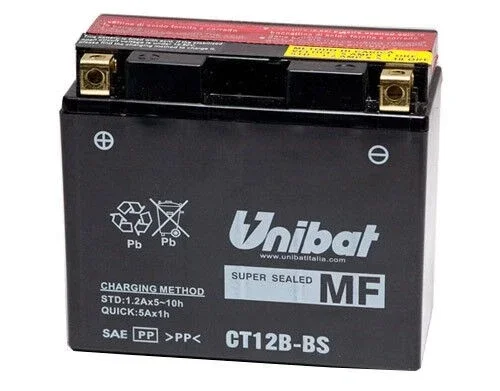 CT12B-BS Batteria moto UNIBAT 11 AH