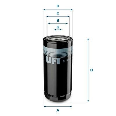 Filtro olio UFI  - Daf  Iveco  Renault Truck