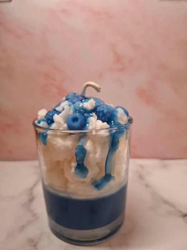 Blueberry Dream Dessertkerze