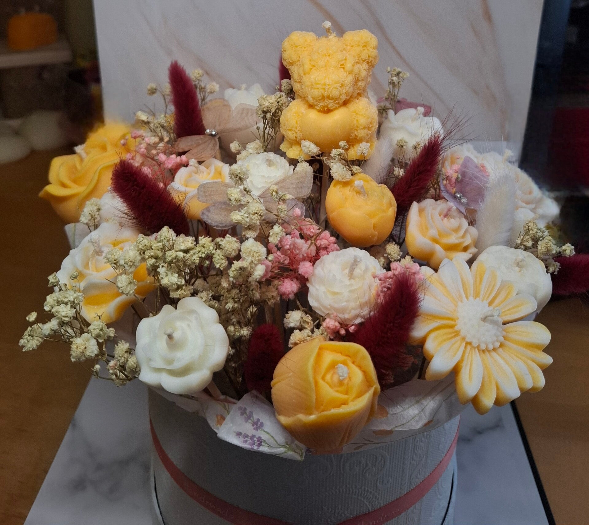Blumenstrauß mit teddy