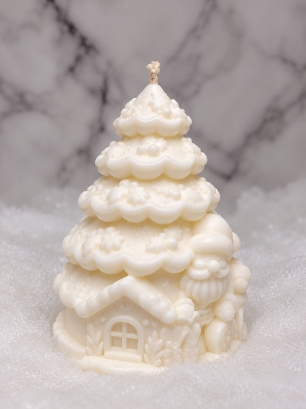 Weihnachtsbaum mit Wichtelhaus