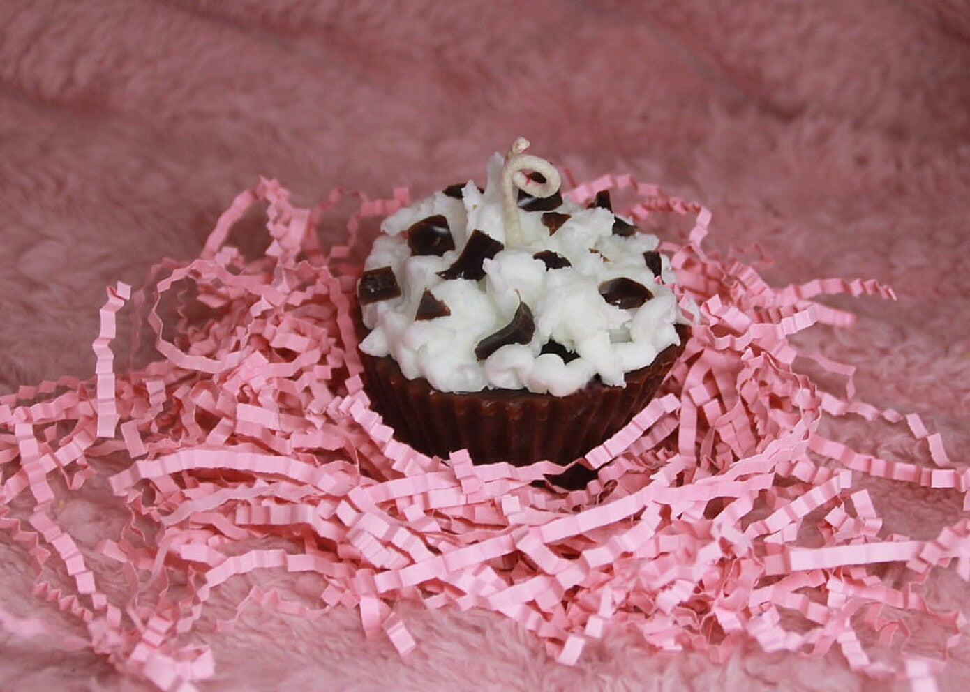 Schoko-Cupcake-Kerze