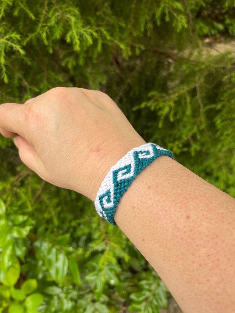 Armbandje macramé Greek Wave Sn/Dt