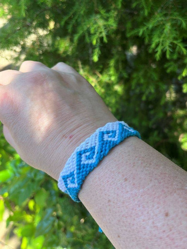 Armbandje macramé Greek Wave Tu/Sw