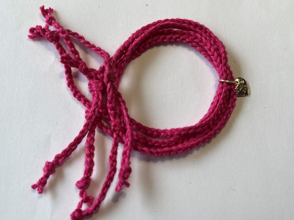 Fushia armbandjes