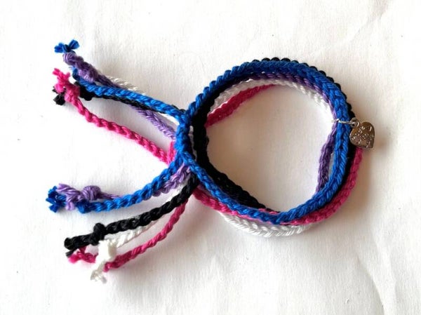Gender fluid pride vlag armbandjes