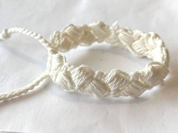 Bridal white armbandje Poppy
