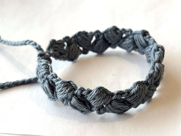 Metal Grey armbandje Poppy