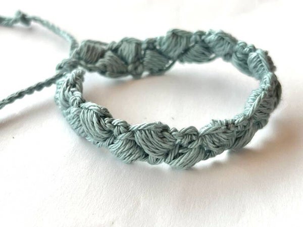 Silver Blue armbandje Poppy
