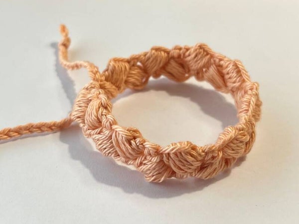 Vintage Peach armbandje Poppy
