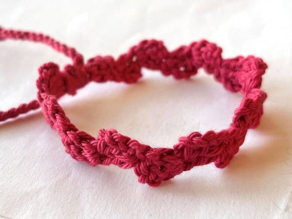 Aarbei rood armbandje Wave