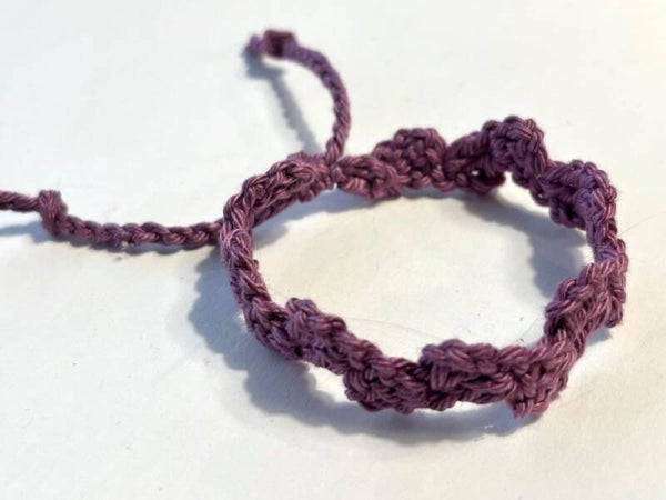 Amethyst armbandje Wave