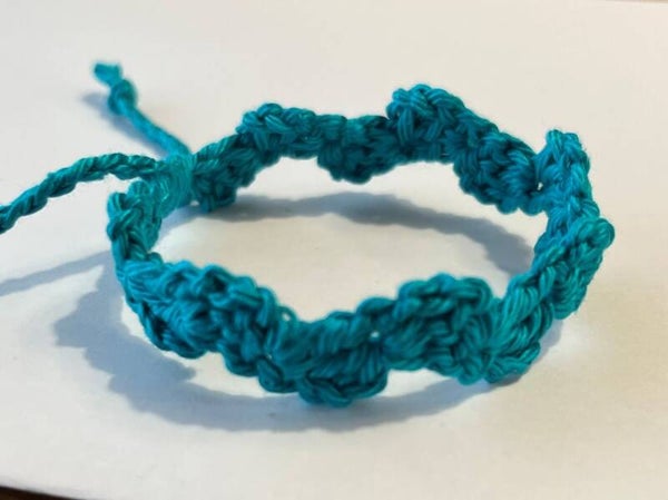 Bright Teal armbandje Wave