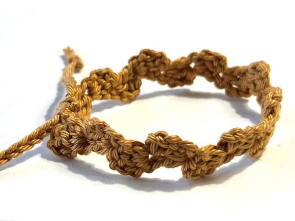 Caramel armbandje Wave