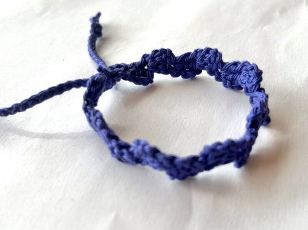 Deep Amethyst armbandje Wave