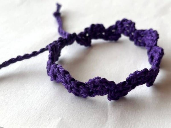 Deep Violet armbandje Wave