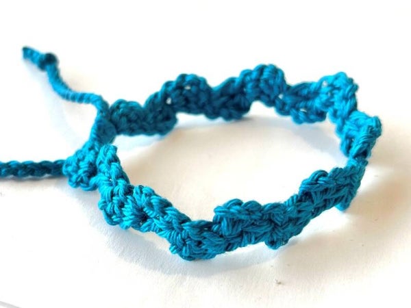 Petrol Blue armbandje Wave
