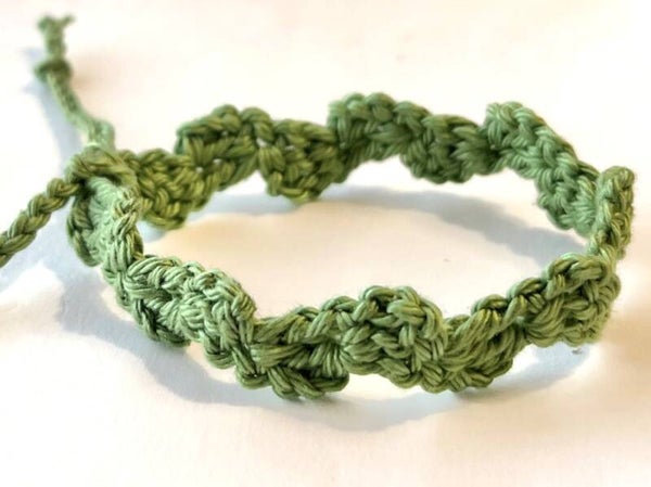 Sage Green armbandje Wave