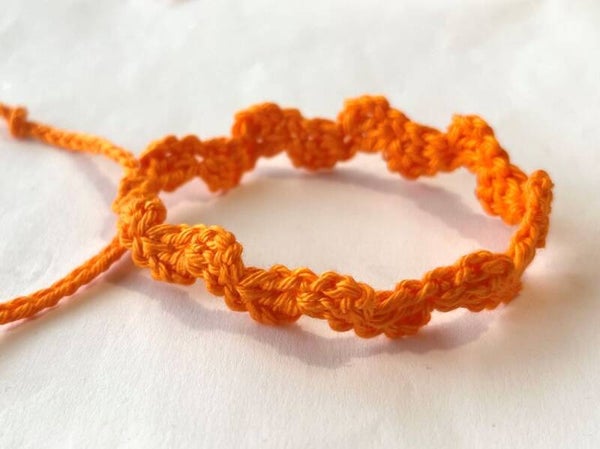 Sinaasappel Oranje armbandje Wave