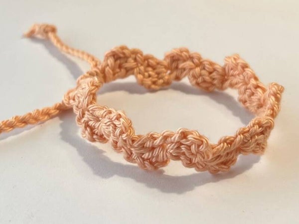 Vintage Peach armbandje Wave