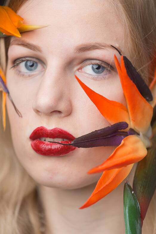 flower power fotoshoot papegaaibloemen
