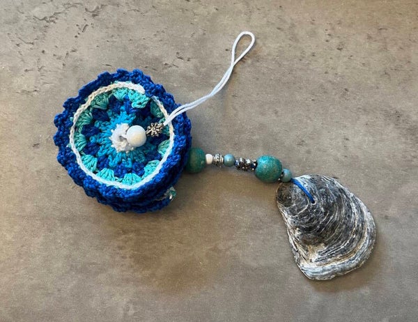 Windspinner Blauw/wit/jade/turquoise