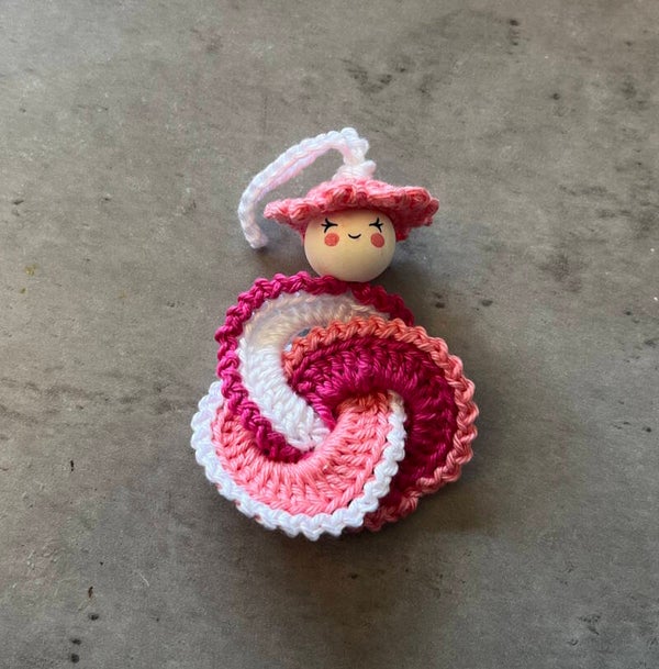 Gelukspoppetje Ringen Roze