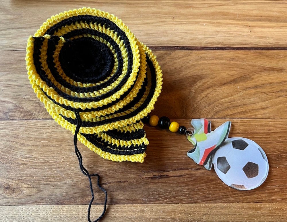 Windspinner zwart geel voetbal