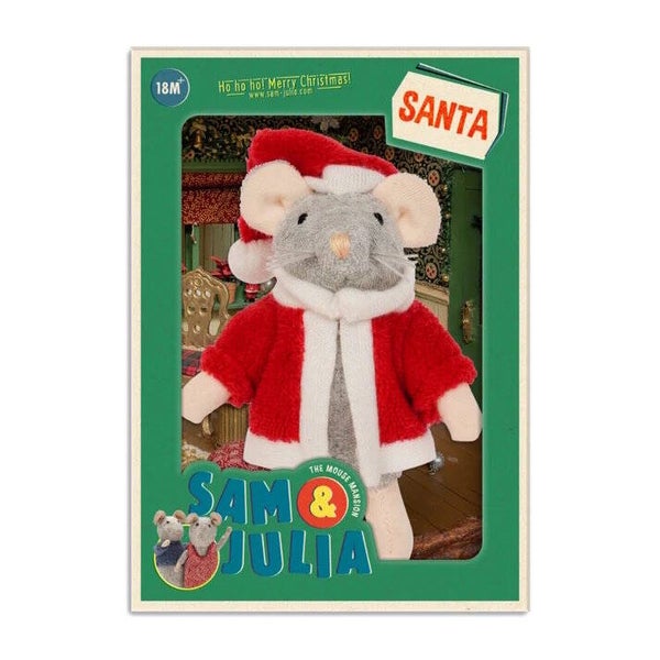 Knuffelmuisje Santa