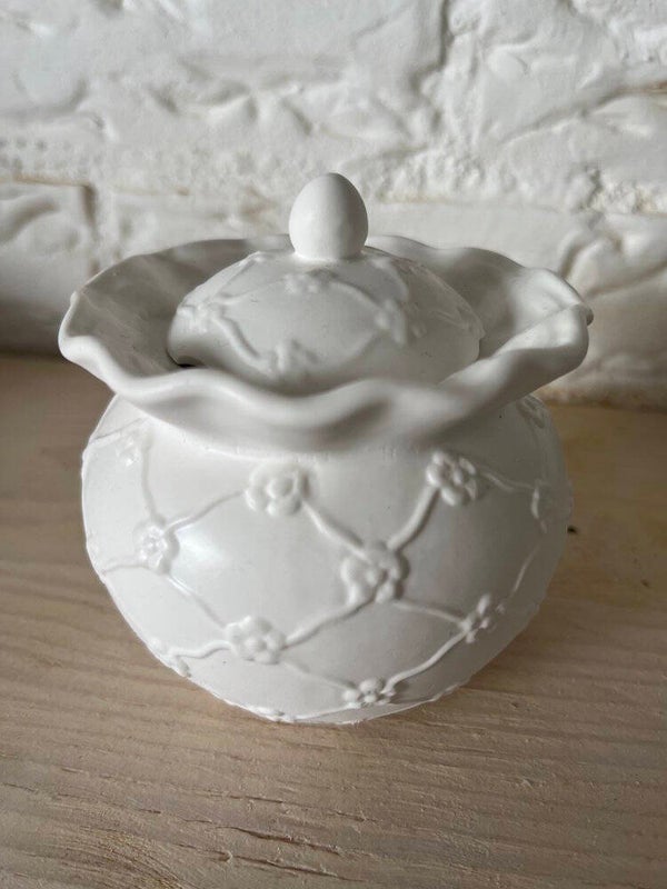 Opbergpotje met deksel bloemetjes