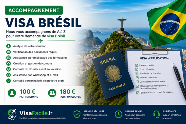 Accompagnement Visa Brésil