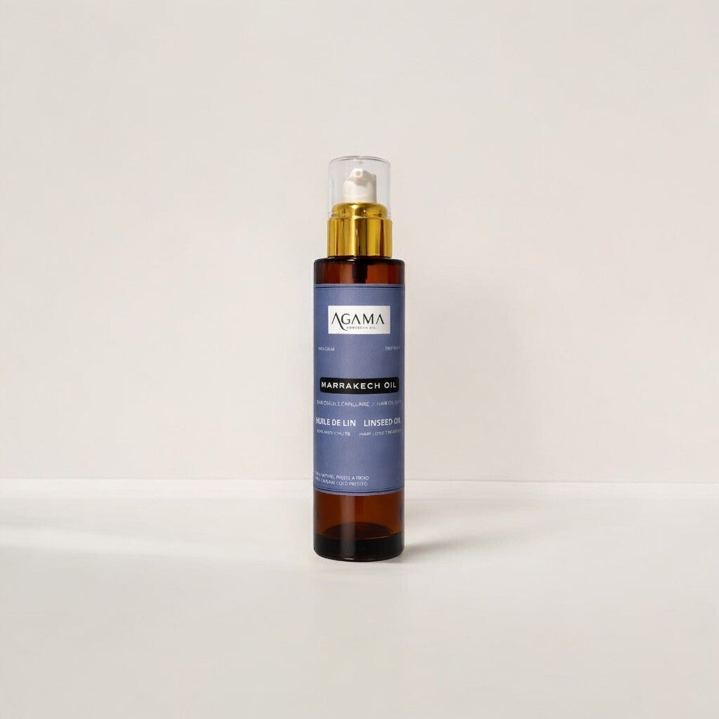MARRAKECH OIL – Soin capillaire à base d’huile  de Lin Végétale Précieuse 50 ml
