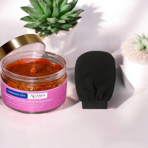Savon Noir à la Rose + Gant Kessa Offert