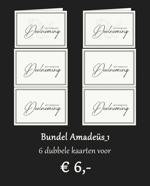 Bundel Amadeüs-1  (6 dubbele kaartjes)