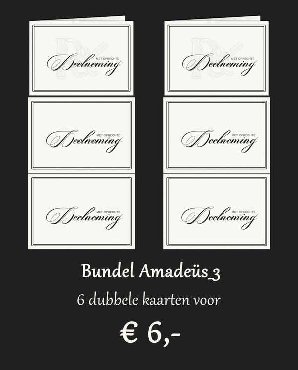 Bundel Amadeüs-3  (6 dubbele kaartjes)