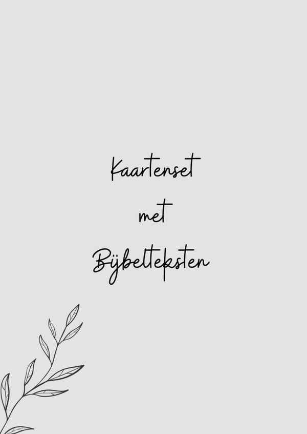 Kaartenset met Bijbeltekst
